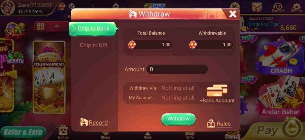 How To Withdraw Money In Rummy ox Apk Download
