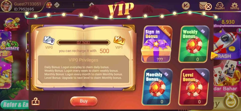 What Happens In VIP Future In Rummy ox App
