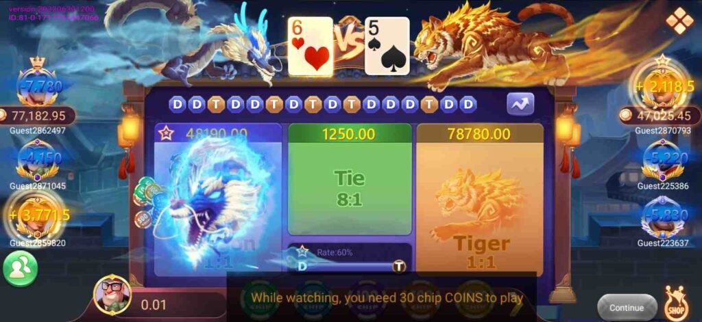 Dragon Vs Tiger Play In Rummy Only Apk